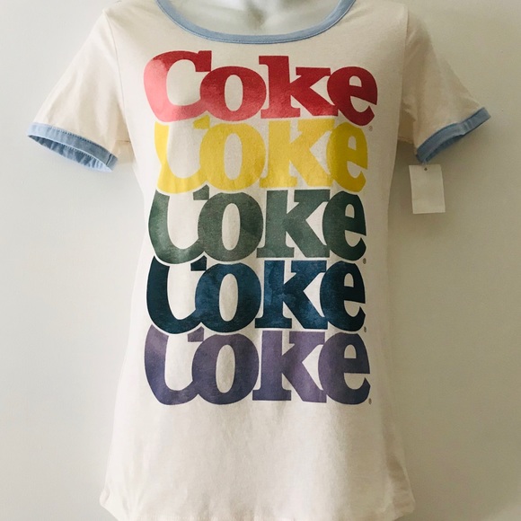 COKE NWT Retro Coca-Cola TEE SHIRT Size XS - Picture 1 of 7